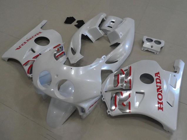 1990-1998 Honda CBR250RR MC22 Motorcycle Fairings - Pearl White Red