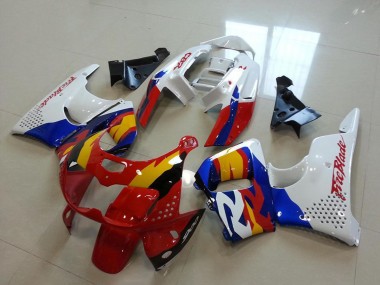 1996-1997 Honda CBR900RR 893 Motorcycle Fairings - White Red Blue Yellow