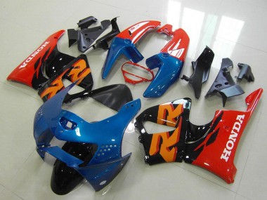 1998-1999 Honda CBR900RR 919 Motorcycle Fairings - Red Blue Glossy Black