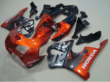 1998-1999 Honda CBR900RR 919 Motorcycle Fairings - Orange Grey