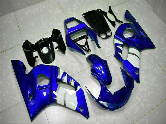 1998-2002 Yamaha YZF R6 Motorcycle Fairings - Blue White