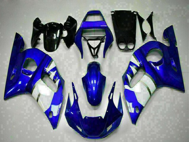 1998-2002 Yamaha YZF R6 Motorcycle Fairings - Blue White