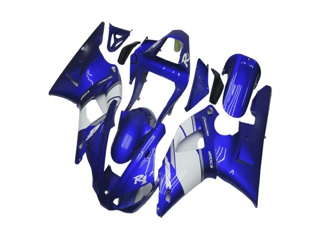 2000-2001 Yamaha YZF R1 Motorcycle Fairing - Blue White