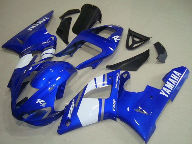 2000-2001 Yamaha YZF R1 Motorcycle Fairings - Blue White