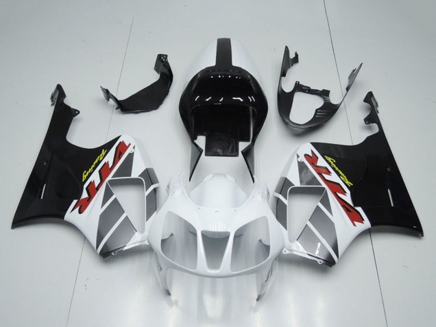 2000-2006 Honda VTR1000 Motorcycle Fairings - White Glossy Black