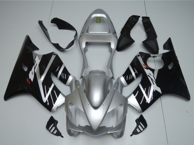 2001-2003 Honda CBR600 F4i Motorcycle Fairing - Silver Glossy Black