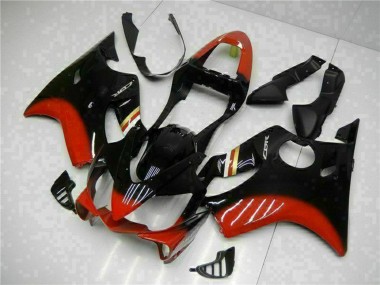 2001-2003 Honda CBR600 F4i Motorcycle Fairing Kits - Red Glossy Black