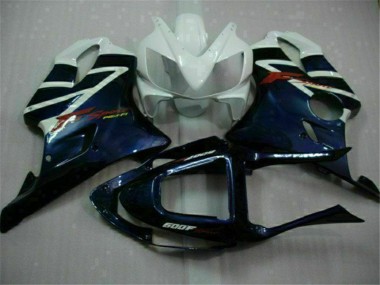 2001-2003 Honda CBR600 F4i Motorcycle Fairings - White Blue Black Stripe