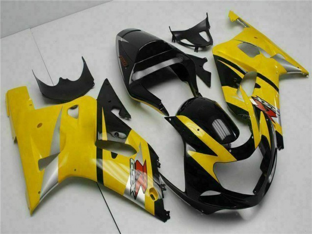 2001-2003 Suzuki GSXR 600/750 Motorcycle Fairings - Yellow Black
