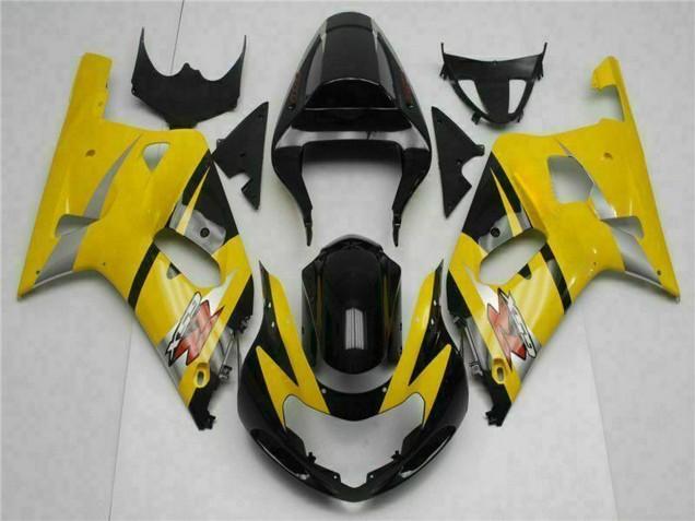 2001-2003 Suzuki GSXR 600/750 Motorcycle Fairings - Yellow Black