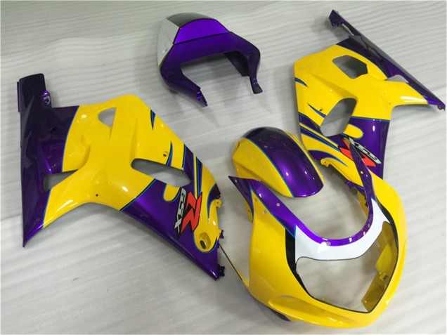 2001-2003 Suzuki GSXR 600/750 Motorcycle Fairings - Yellow Purple