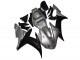 2002-2003 Yamaha YZF R1 Motorcycle Fairings - Silver Matte Black