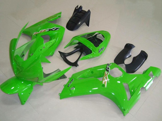 2003-2004 Kawasaki ZX6R Motorcycle Fairings - Green
