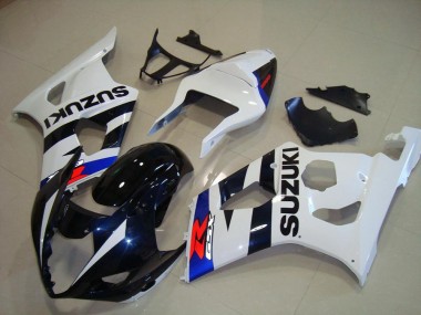2003-2004 Suzuki GSXR 1000 Motorcycle Fairings - White Blue Dark Blue Red