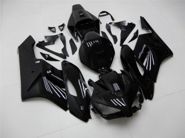 2004-2005 Honda CBR1000RR Motorcycle Fairings - Glossy Black Matte Black