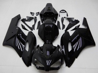 2004-2005 Honda CBR1000RR Motorcycle Fairings - Glossy Black Matte Black