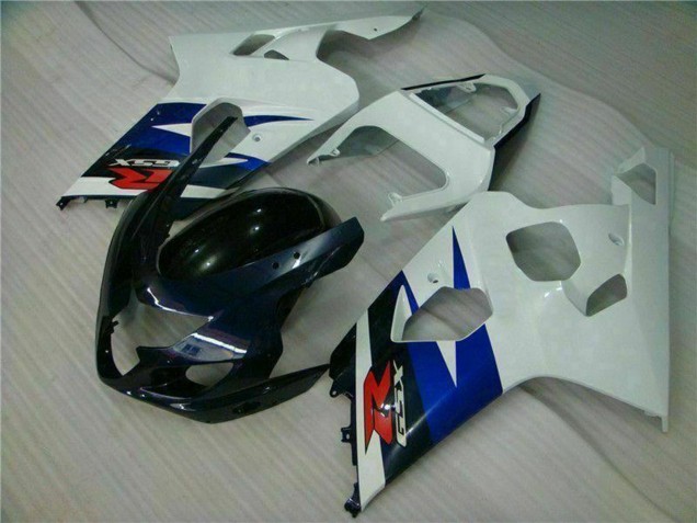 2004-2005 Suzuki GSXR 600/750 Motorcycle Fairings - White Blue Glossy Black Red