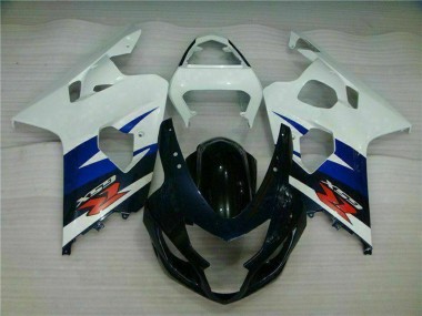 2004-2005 Suzuki GSXR 600/750 Motorcycle Fairings - White Blue Glossy Black Red