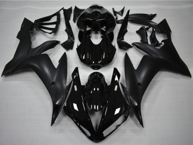 2004-2006 Yamaha YZF R1 Motorcycle Fairings - Glossy Black Matte Black