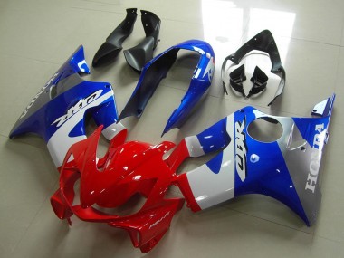 2004-2007 Honda CBR600 F4i Motorcycle Fairings - Blue White Red Grey