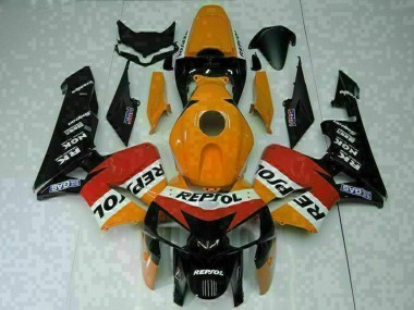 2005-2006 Honda CBR600RR Motorcycle Fairings - Orange White Red Black Repsol