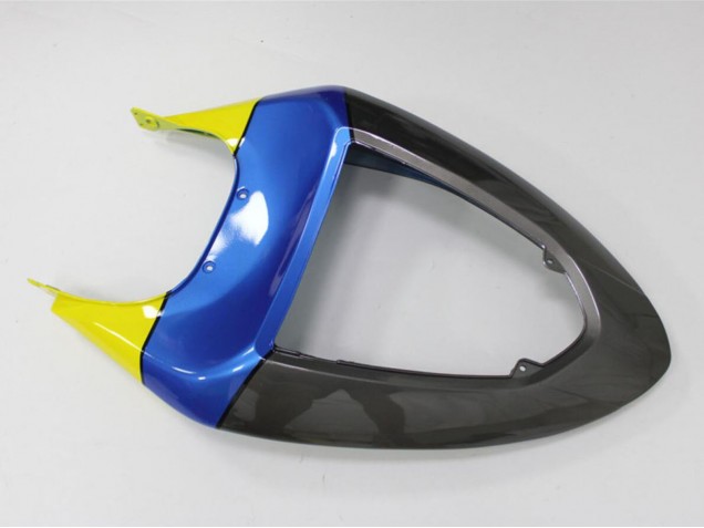2005-2006 Kawasaki ZX6R Motorcycle Fairings - Blue Yellow Black Shark
