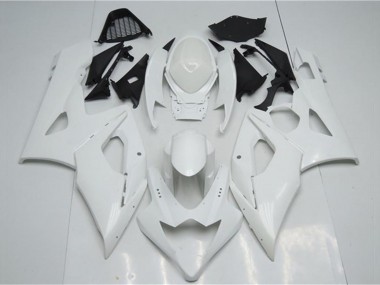 2005-2006 Suzuki GSXR 1000 Motorcycle Fairings - White