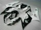 2005-2006 Suzuki GSXR 1000 Motorcycle Fairings - White Glossy Black