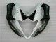 2005-2006 Suzuki GSXR 1000 Motorcycle Fairings - White Glossy Black