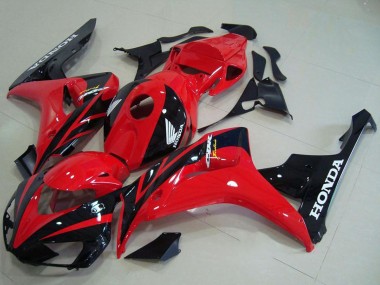 2006-2007 Honda CBR1000RR Motorcycle Fairing Kits - Red Glossy Black