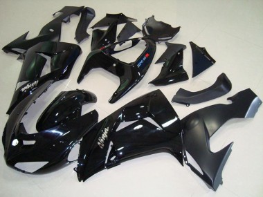 2006-2007 Kawasaki ZX10R Motorcycle Fairings - Glossy Black Matte Black White Ninja