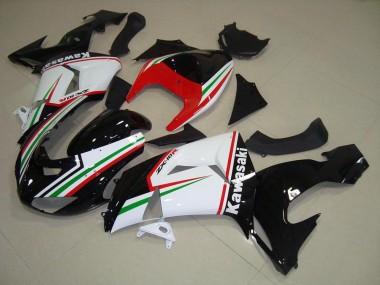 2006-2007 Kawasaki ZX10R Motorcycle Fairings - White Red Black Green