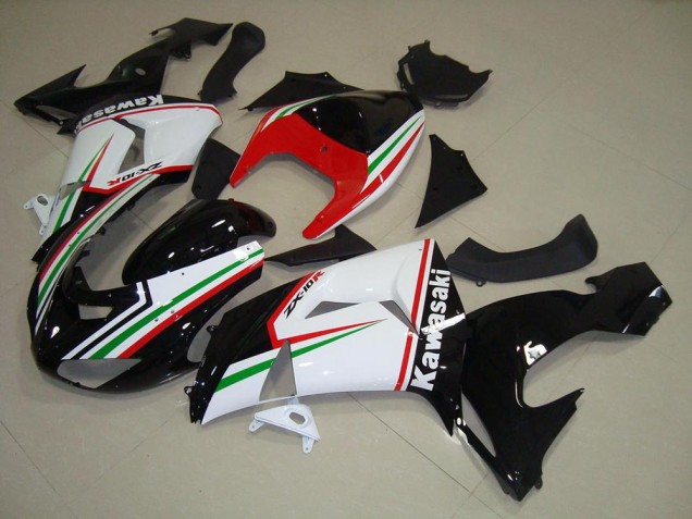 2006-2007 Kawasaki ZX10R Motorcycle Fairings - White Red Black Green