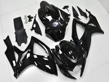 2006-2007 Suzuki GSXR 600/750 Bike Fairings - Glossy Black