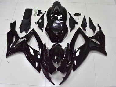 2006-2007 Suzuki GSXR 600/750 Bike Fairings - Glossy Black