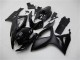 2006-2007 Suzuki GSXR 600/750 Motorcycle Fairings - Matte Black Glossy Black