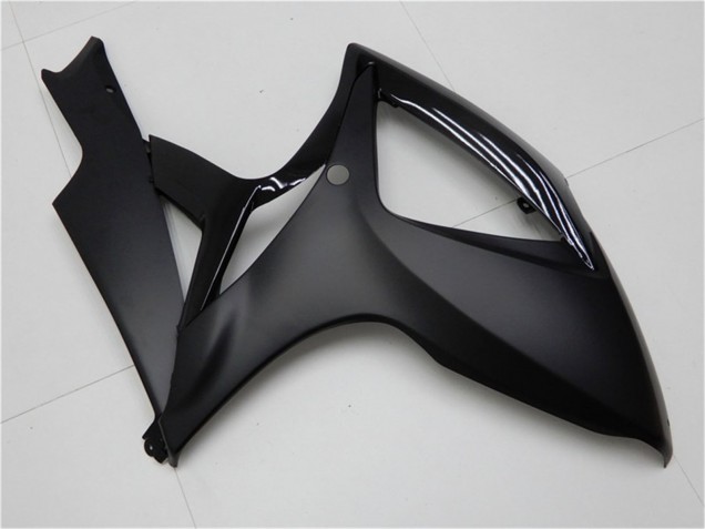 2006-2007 Suzuki GSXR 600/750 Motorcycle Fairings - Matte Black Glossy Black