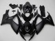 2006-2007 Suzuki GSXR 600/750 Motorcycle Fairings - Matte Black Glossy Black