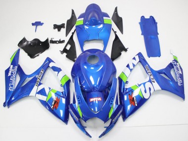 2006-2007 Suzuki GSXR 600/750 Motorcycle Fairings - Blue White Green Red