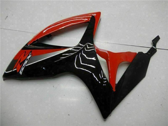 2006-2007 Suzuki GSXR 600/750 Motorcycle Fairings - Red Glossy Black