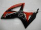 2006-2007 Suzuki GSXR 600/750 Motorcycle Fairings - Red Glossy Black