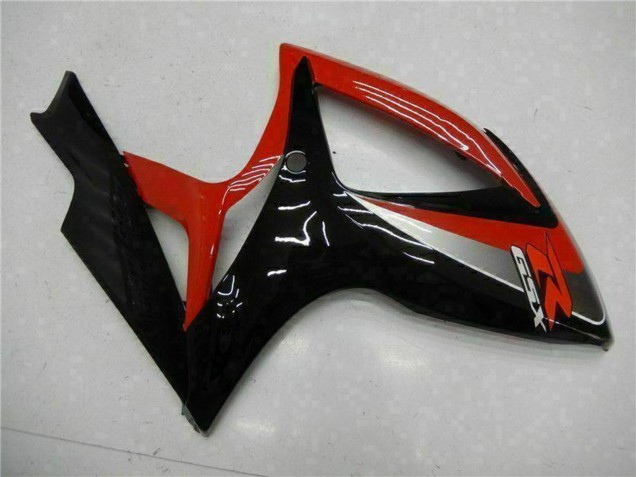 2006-2007 Suzuki GSXR 600/750 Motorcycle Fairings - Red Glossy Black