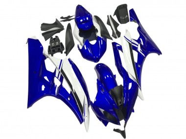 2006-2007 Yamaha YZF R6 Motorcycle Fairings - Blue White Black