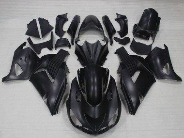 2006-2011 Kawasaki ZX14R ZZR1400 Motorcycle Fairings - Matte Black