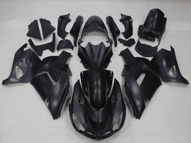 2006-2011 Kawasaki ZX14R ZZR1400 Motorcycle Fairings - Matte Black