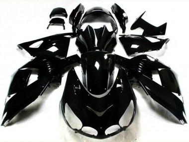 2006-2011 Kawasaki ZX14R ZZR1400 Motorcycle Fairings - Glossy Black