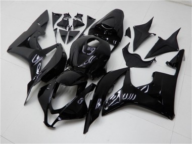 2007-2008 Honda CBR600RR Motorcycle Fairings - Glossy Black