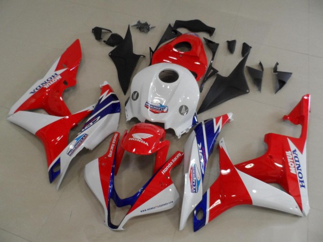2007-2008 Honda CBR600RR Motorcycle Fairings - White Red Blue