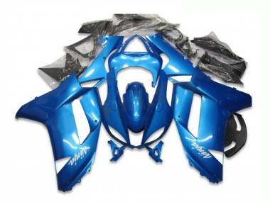 2007-2008 Kawasaki ZX6R Motorcycle Fairing - Blue