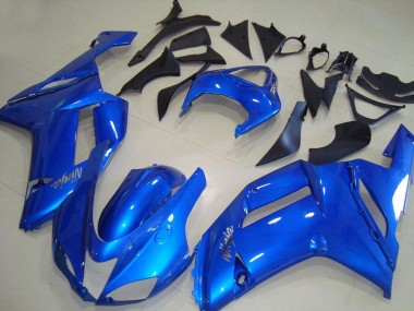 2007-2008 Kawasaki ZX6R Abs Motorcycle Fairings - Blue